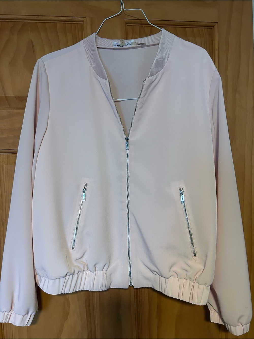 Calvin Klein Pink Women's Bomber Jacket - Zip Front